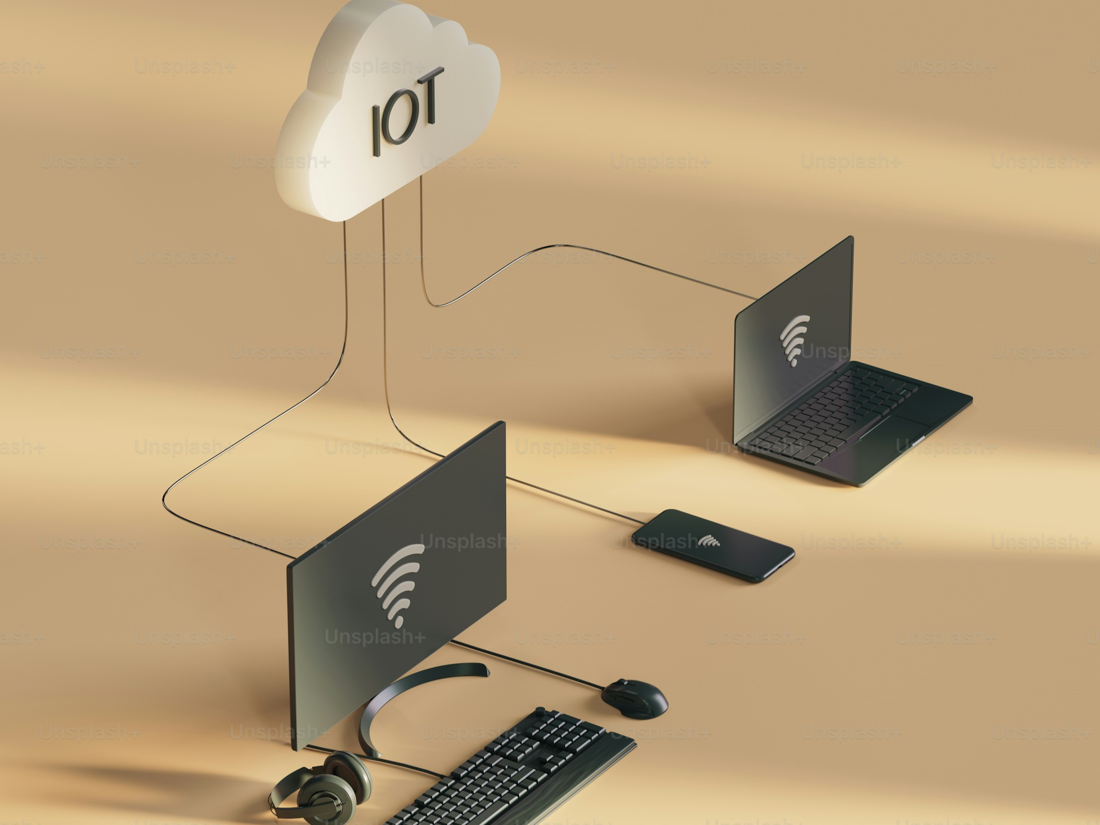 IOT devices on a surface
